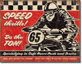 Vintage Replica Tin Metal Sign for Cafe Racer Motorcycle (2034)