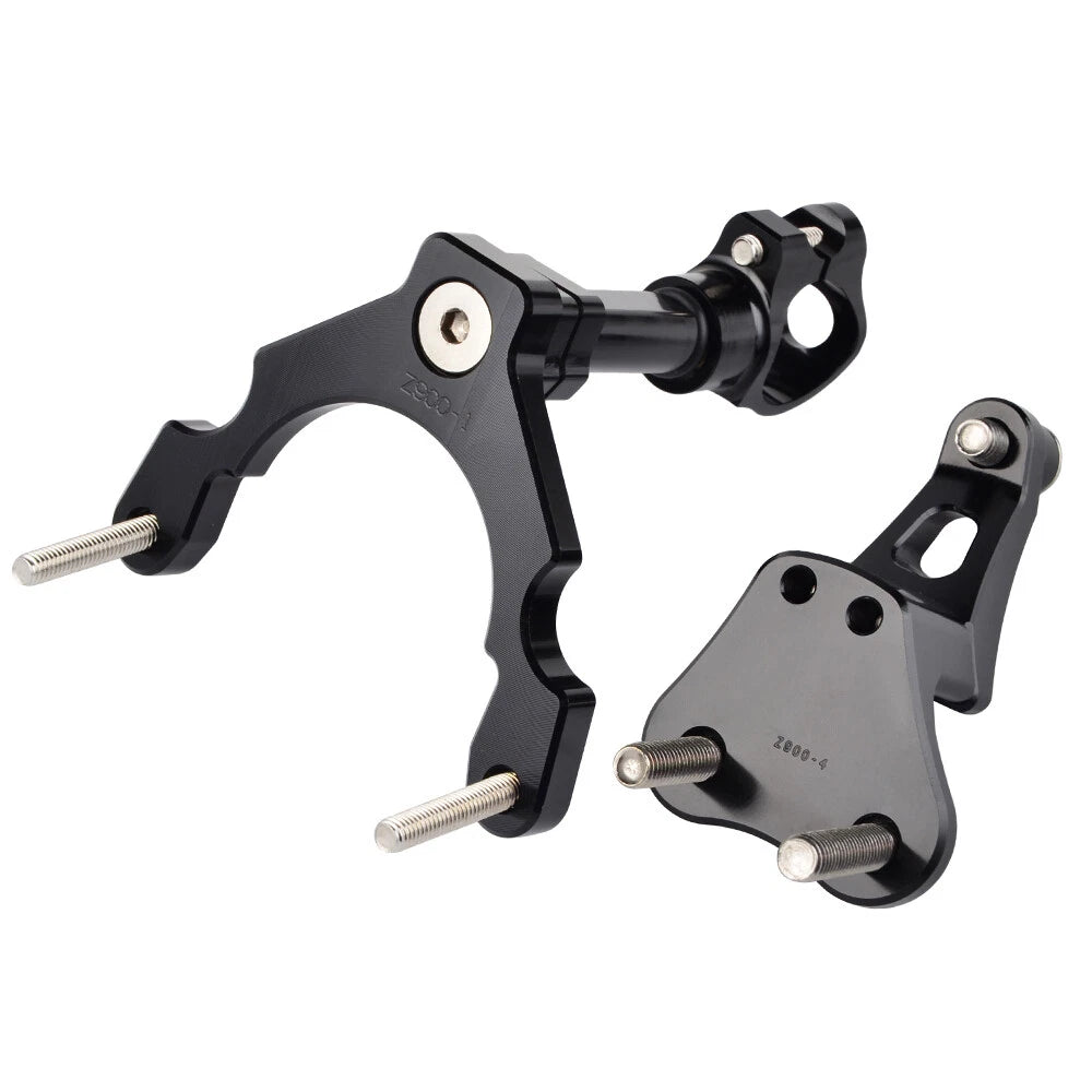CNC Billet Steering Damper Bracket Kit for Kawasaki Z900 (2017–2020)