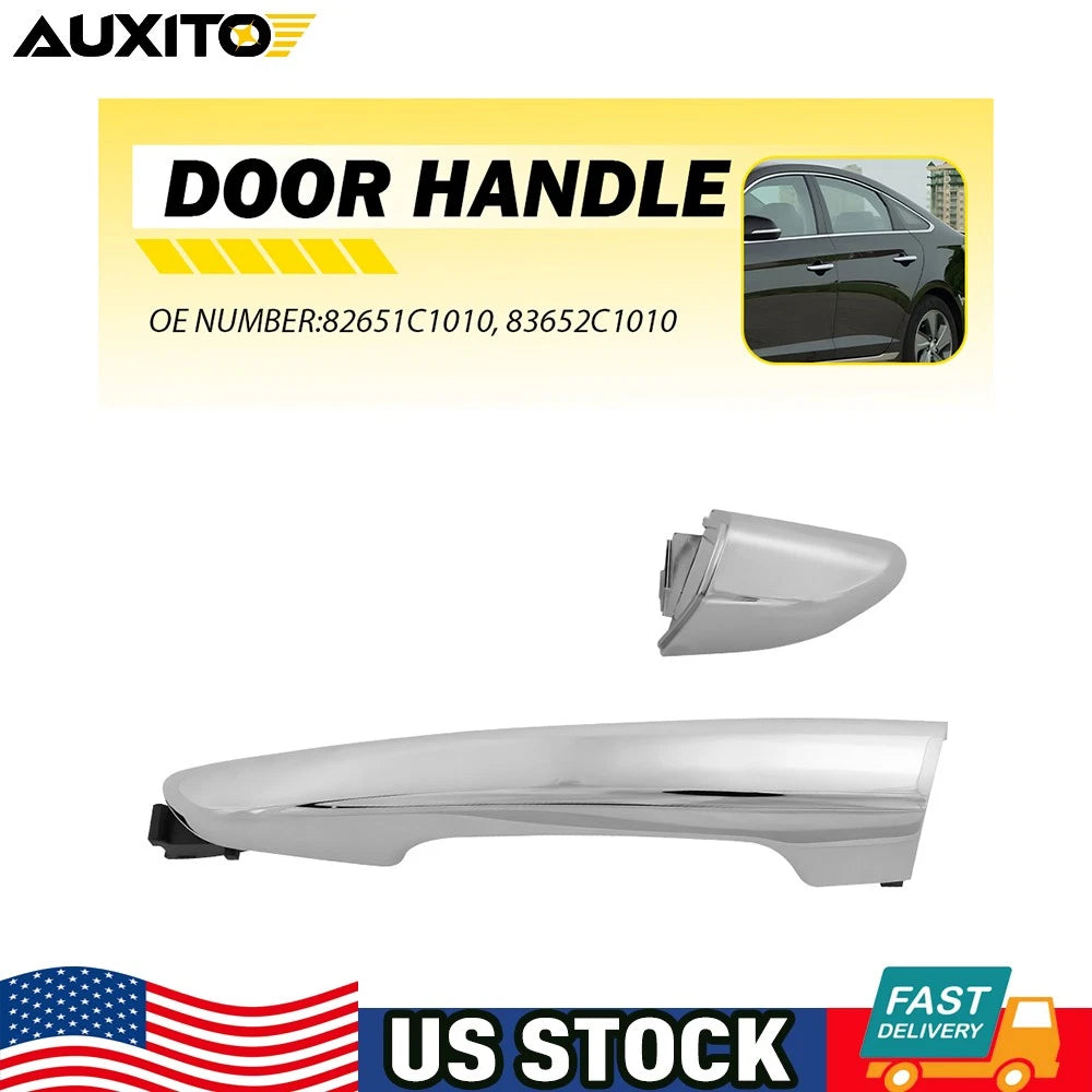 Chrome Rear Left Exterior Door Handle for Hyundai Sonata (2015–2019)