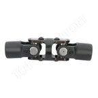 3/4" Round Universal Steering Double U-Joint Shaft - Black