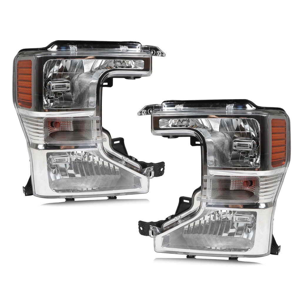 Set of 2 Halogen Headlights for Ford F-250 F-350 Super Duty (2020–2022)
