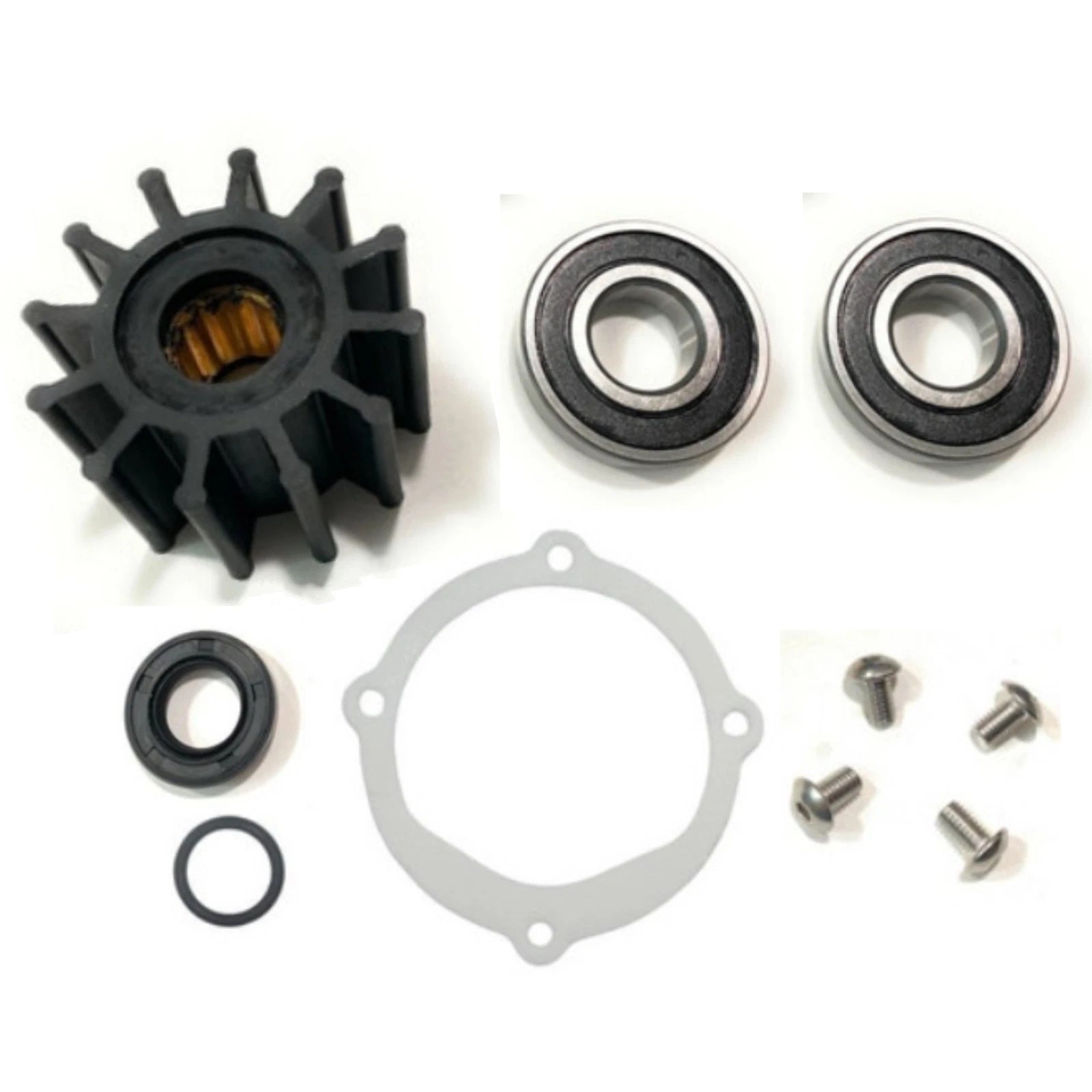Sea Water Pump Repair & Impeller Kit for Johnson F6B-9 (09-812B-1, 10-24232-1, 18-3089)