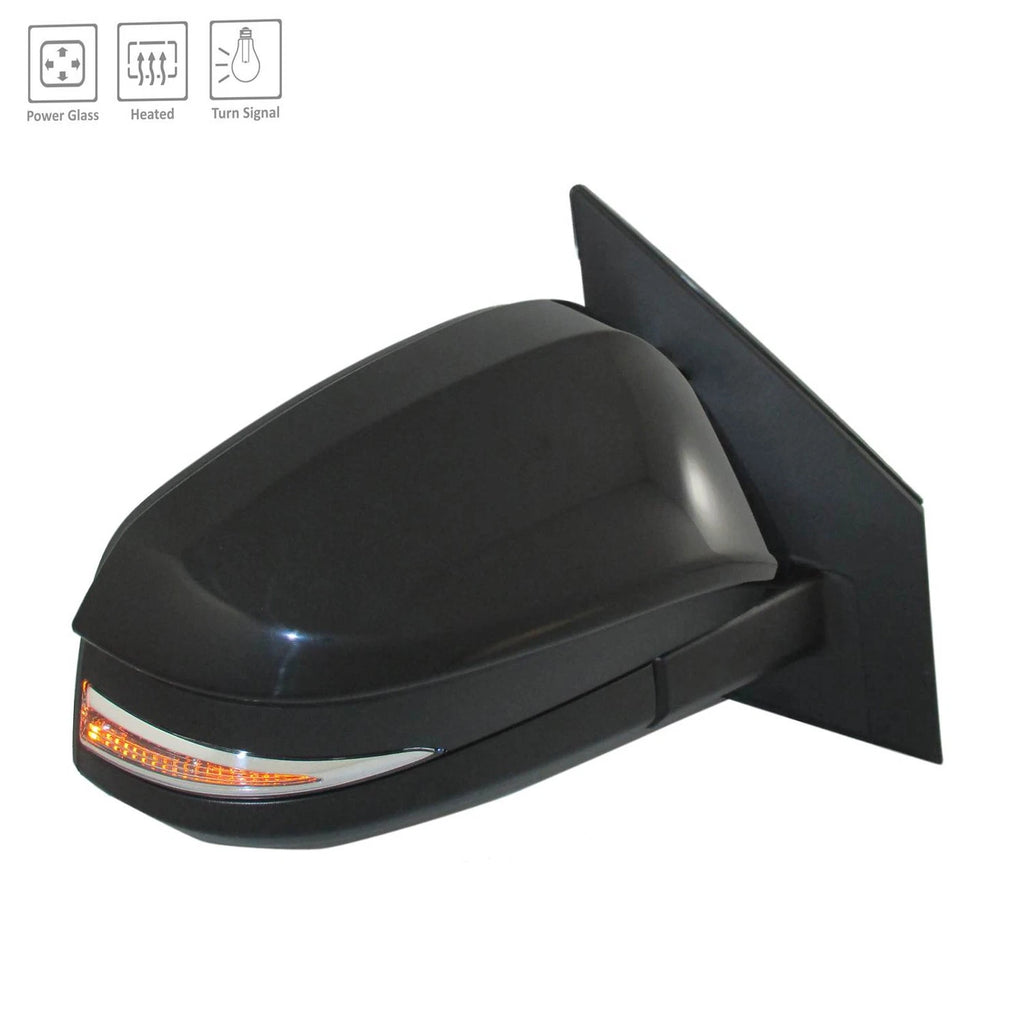Replacement Ready to Paint Passenger Side Door Mirror with Turn Signal for