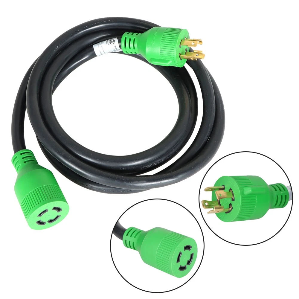 30 Amp Generator Extension Cord for NEMA L14-30P/L14-30R (10FT)