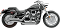 Cobra Speedster Swept Exhaust for Honda VTX1300C (2004–2009) Chrome Pipe