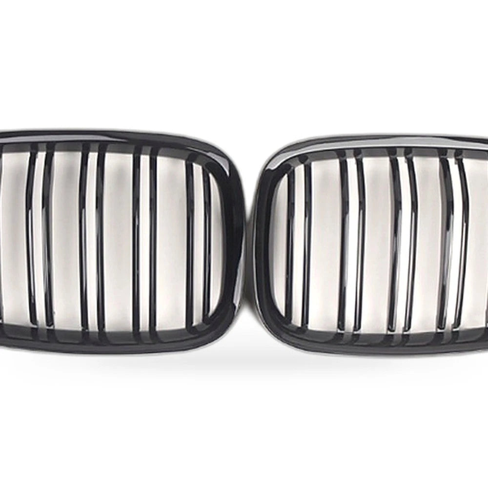 Gloss Black Double Line Grille for BMW 5 Series F07 GT (2010–2016)