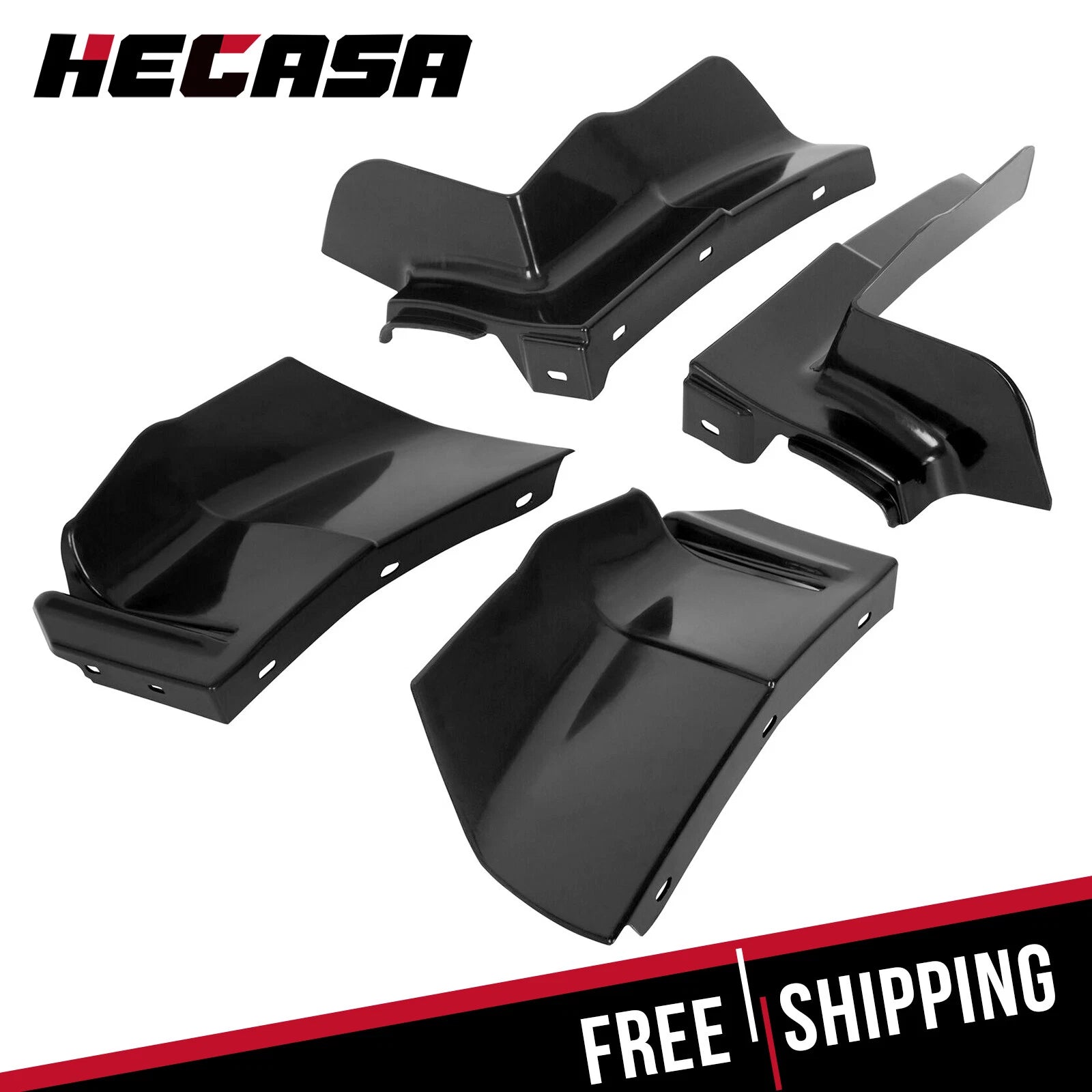 Set of 2 Front & Rear 1/4 Panels Bumper Filler for Chevrolet Caprice/Impala (1980–1985)