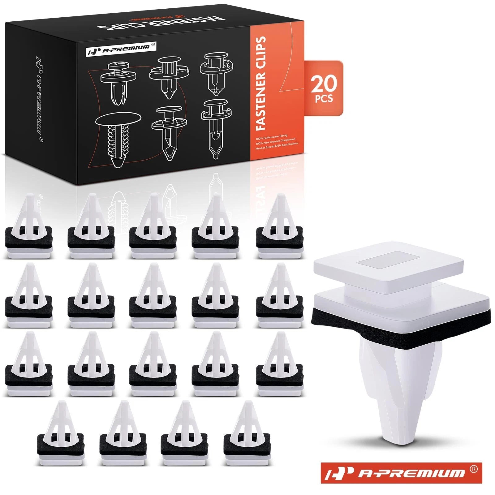 Set of 20 Rocker Pillars Floor Retainer Clips for Honda