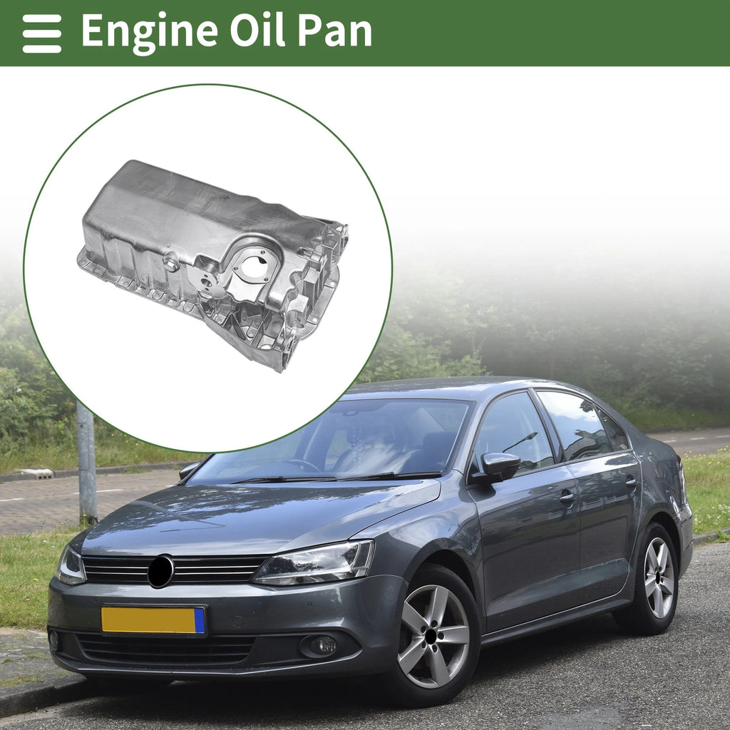 1 Pc No.038103603M Engine Oil Pan for Volkswagen Jetta (2000–2003) Aluminum