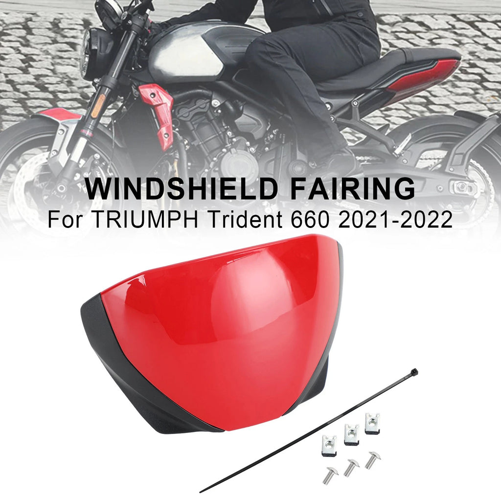 Windshield Fairing Deflector for Trident 660 (2021–2026) Red