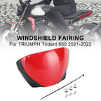 Windshield Fairing Deflector for Trident 660 (2021–2026) Red