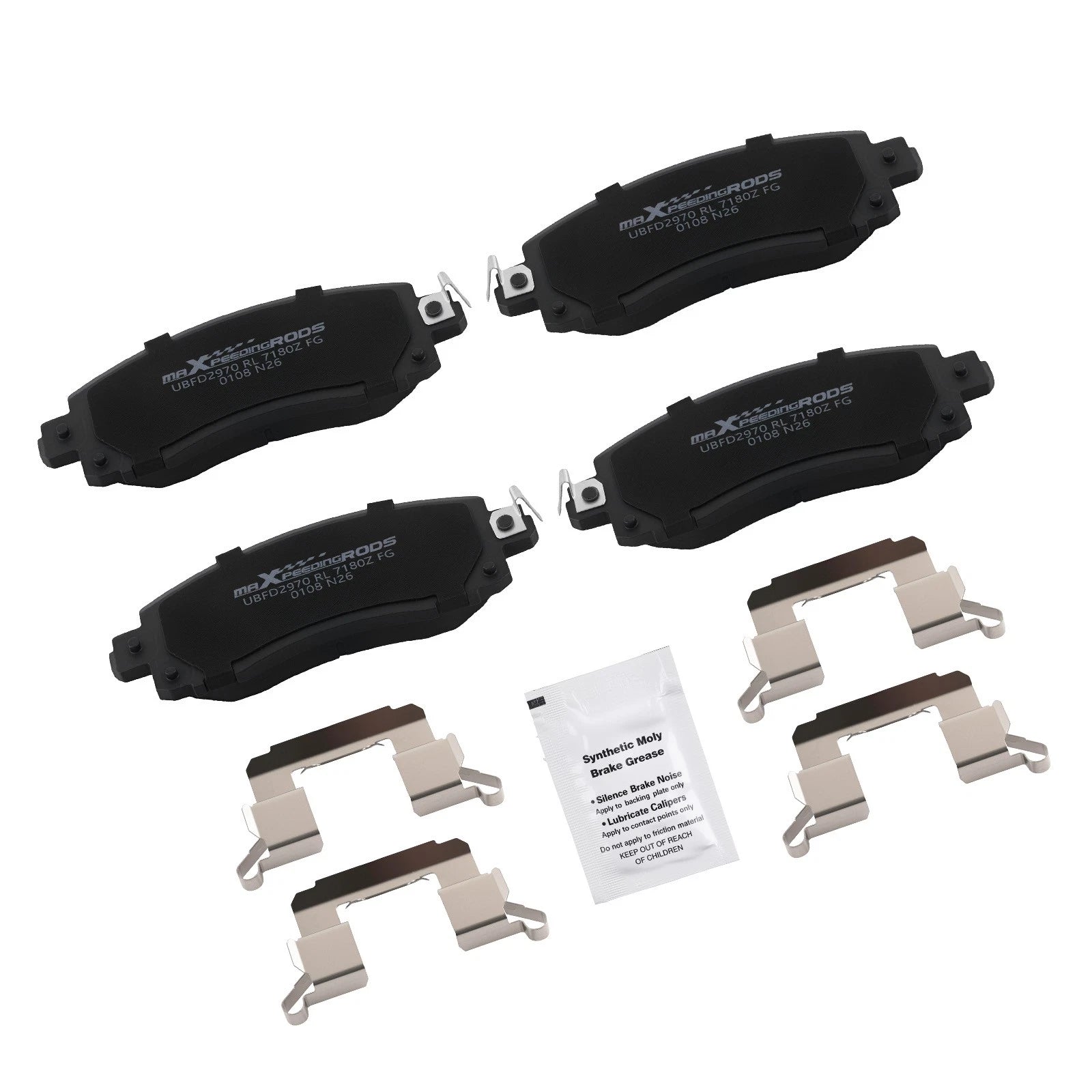 Front Ceramic Brake Pads Kit for Subaru Crosstrek (2018–2025), Legacy (2020–2025)