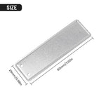Set of 10 Aluminum Double-Sided Write Plant Labels 82x25x0.5mm