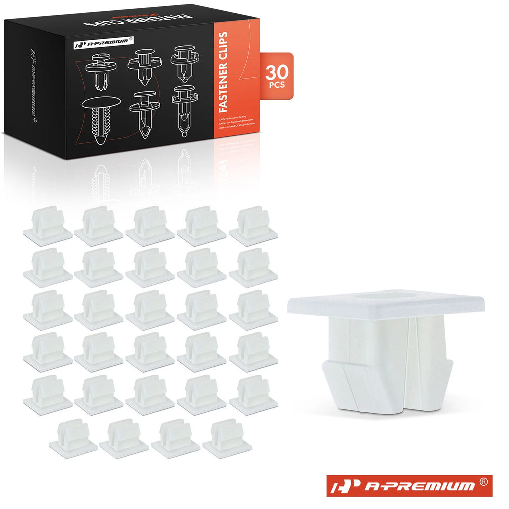 10mm Front Bumper Nut Retainer Clips for Toyota Camry Corolla (30-Pack)
