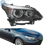Passenger Side Headlight for BMW 528i (2008–2010) Halogen Projector RH