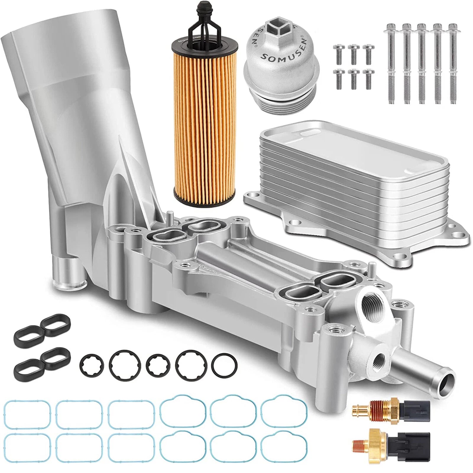 Full Aluminum Oil Filter Housing for Jeep Dodge Chrysler Ram 3.6L (2011–2016) 926-959