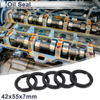 Set of 5 Oil Seal Rotary Shaft Seal NBR Rubber 42x55x7mm