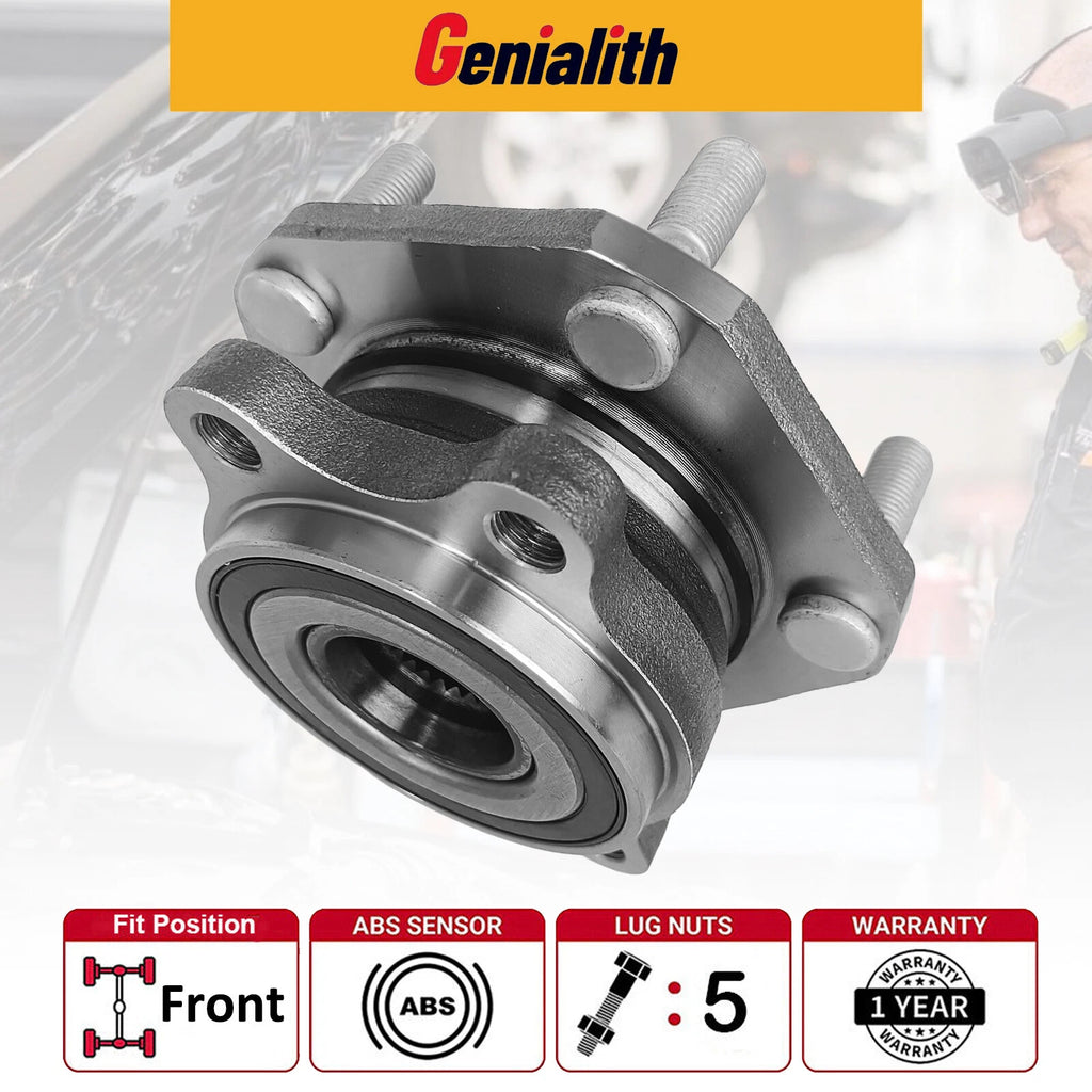 Front Wheel Bearing Hubs Assembly for Nissan Rogue (2014–2023) Rogue Sport (2017–2022)
