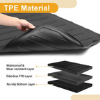 Cargo Liner Rear Trunk Mat for Honda Odyssey (2018–2024) TPE Diagonal Stripes