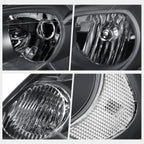 Set of 2 Black Housing Clear Lens Headlights for Chevy Impala Monte Carlo (2006–2016)