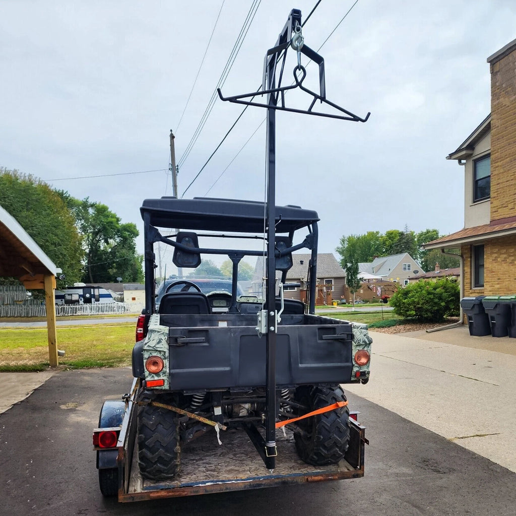 Hitch-Mounted Deer Hoist with Winch for Truck (Universal Fit)