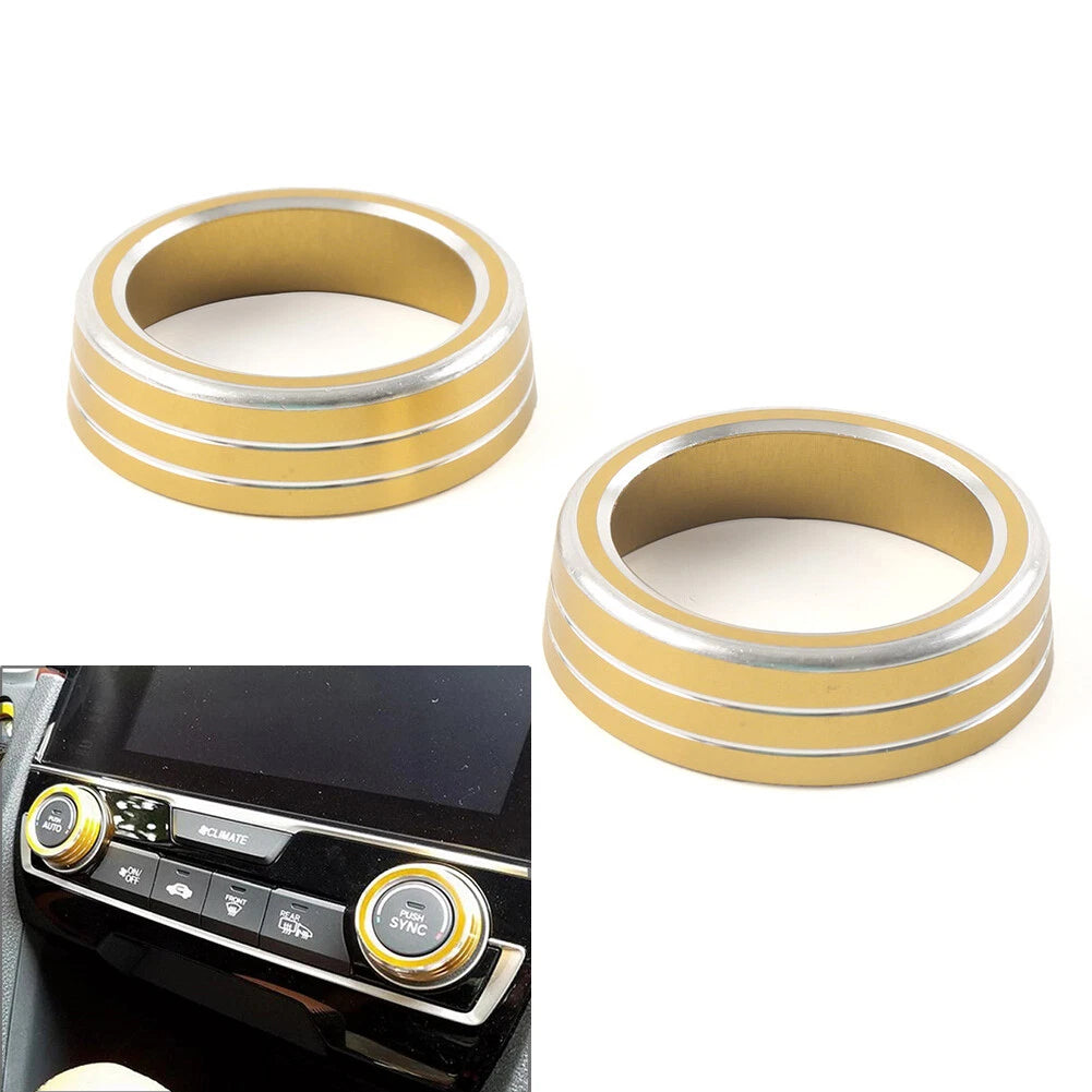 AC climate switch knob ring cover trim for Honda Civic (2016–2021)