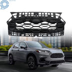 Honeycomb Front Bumper Upper Grille for Honda HR-V (2023) Matt Black