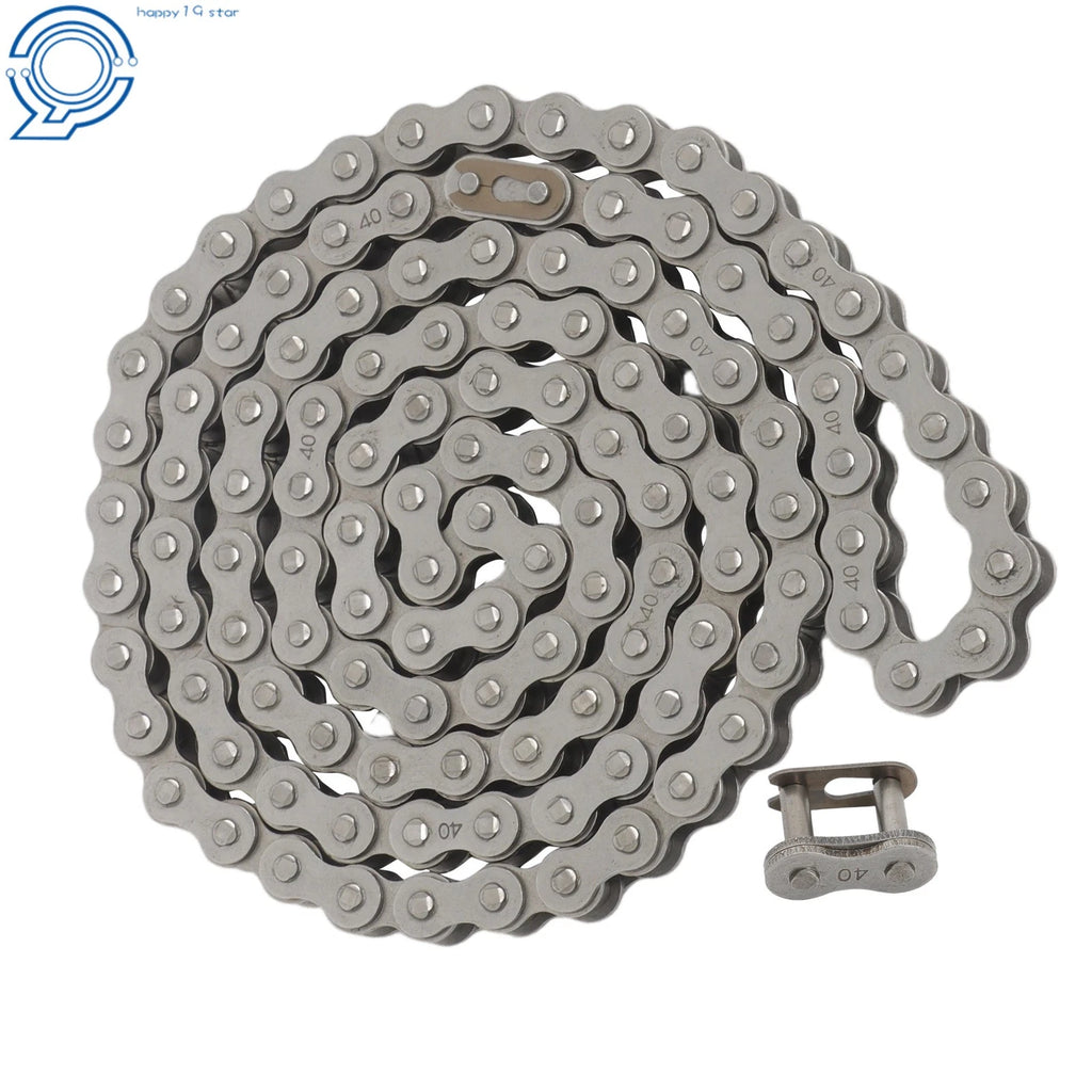 5 FT Roller Chain with 2 Connecting Links for Industrial Use