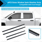 4X Outer Door Window Rubber Seals for Ford Ranger PX XLT (2012–2021)