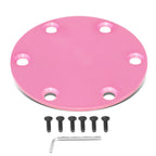 NRG Innovations Aluminum Round Steering Wheel Horn Button Delete Plate STR-250PK for Universal