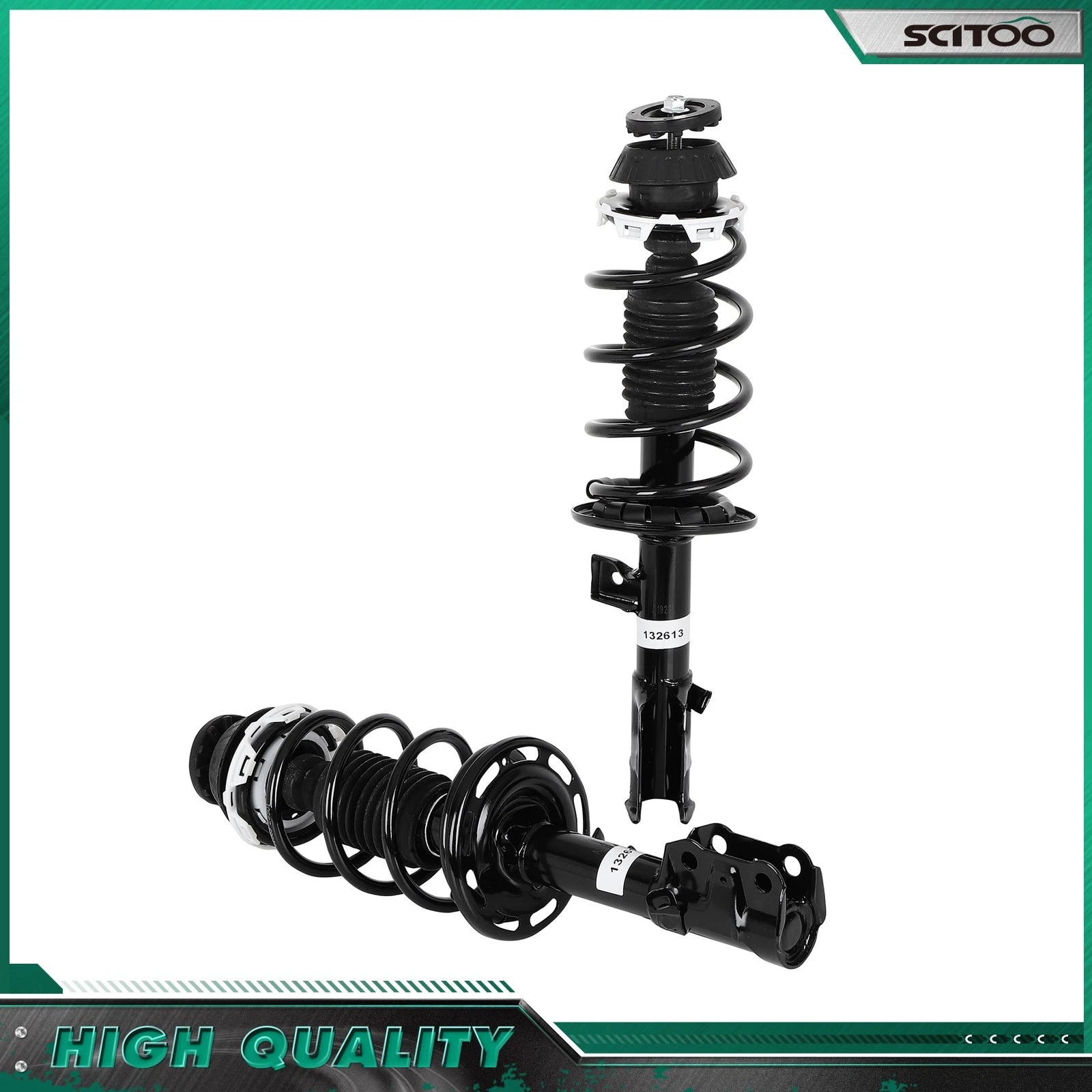 Pair Front Complete Strut & Coil Spring Assembly 22134279 for Honda Fit (2006–2008)
