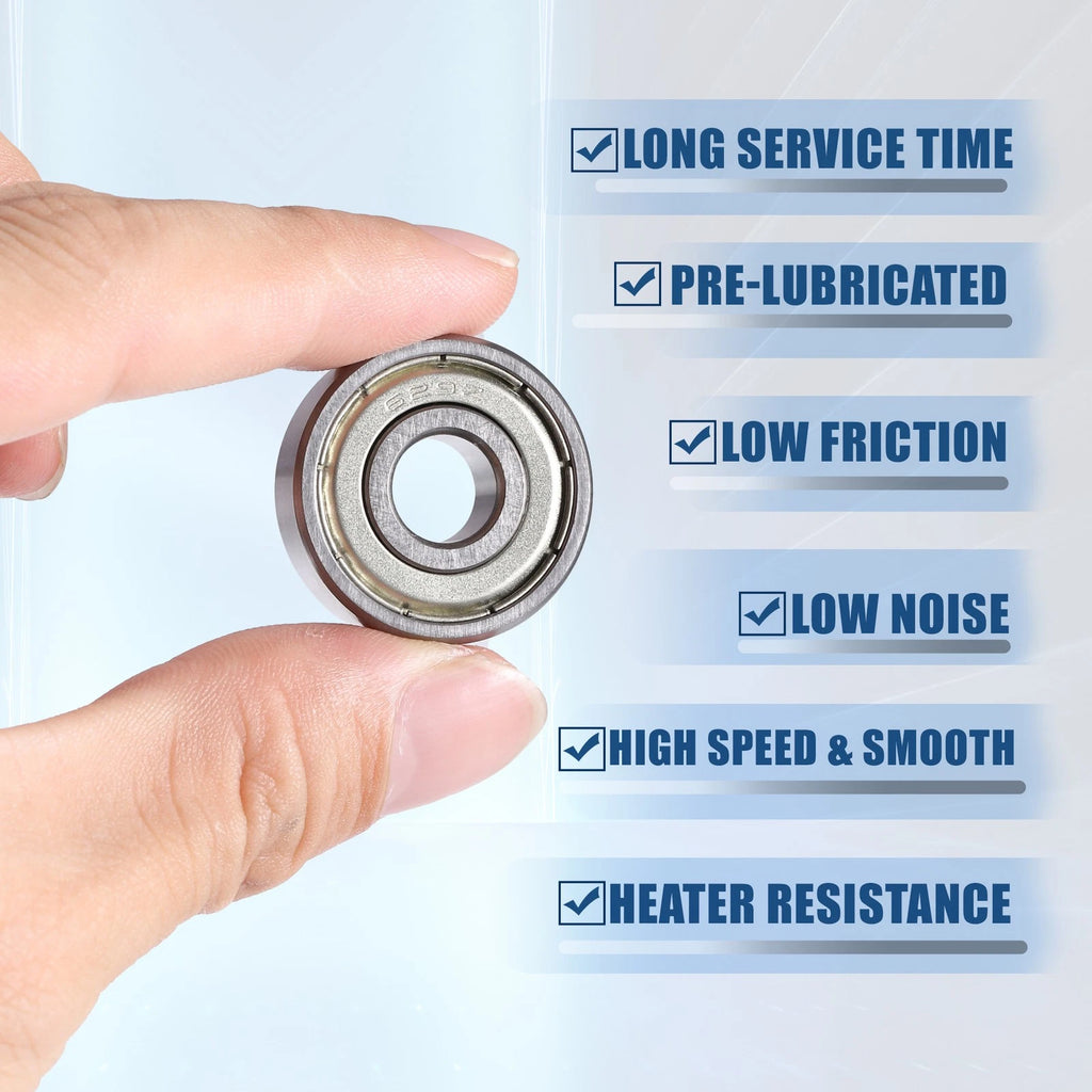 2 Pcs 629ZZ Deep Groove Ball Bearings for Car (9x26x8mm)