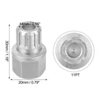 Anti Theft Wheel Lock Key Lug Nut Screw Removal Key for VW Audi (2000–2023)