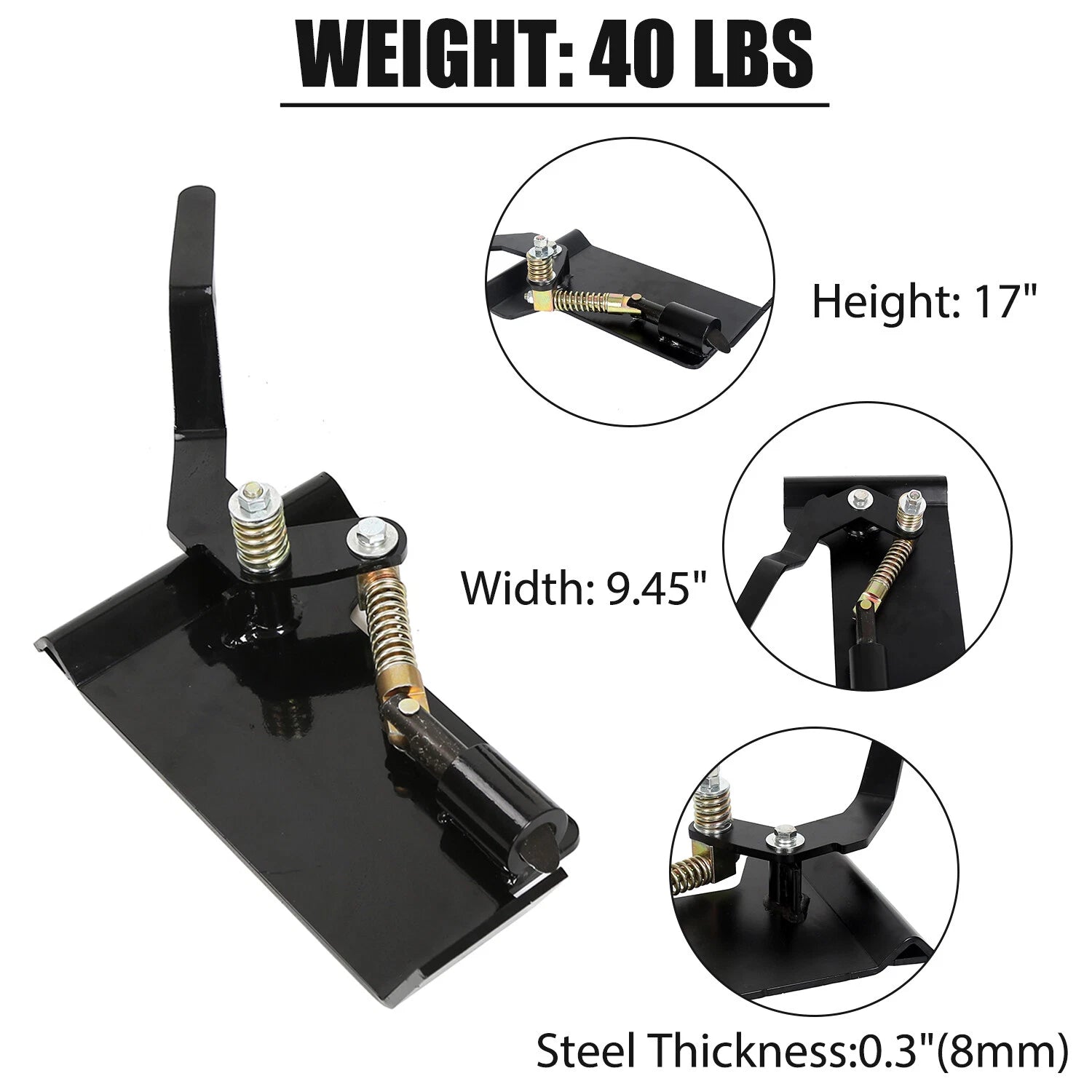 Weld-On Quick Attach Conversion Adapter for Skid Steer Loader
