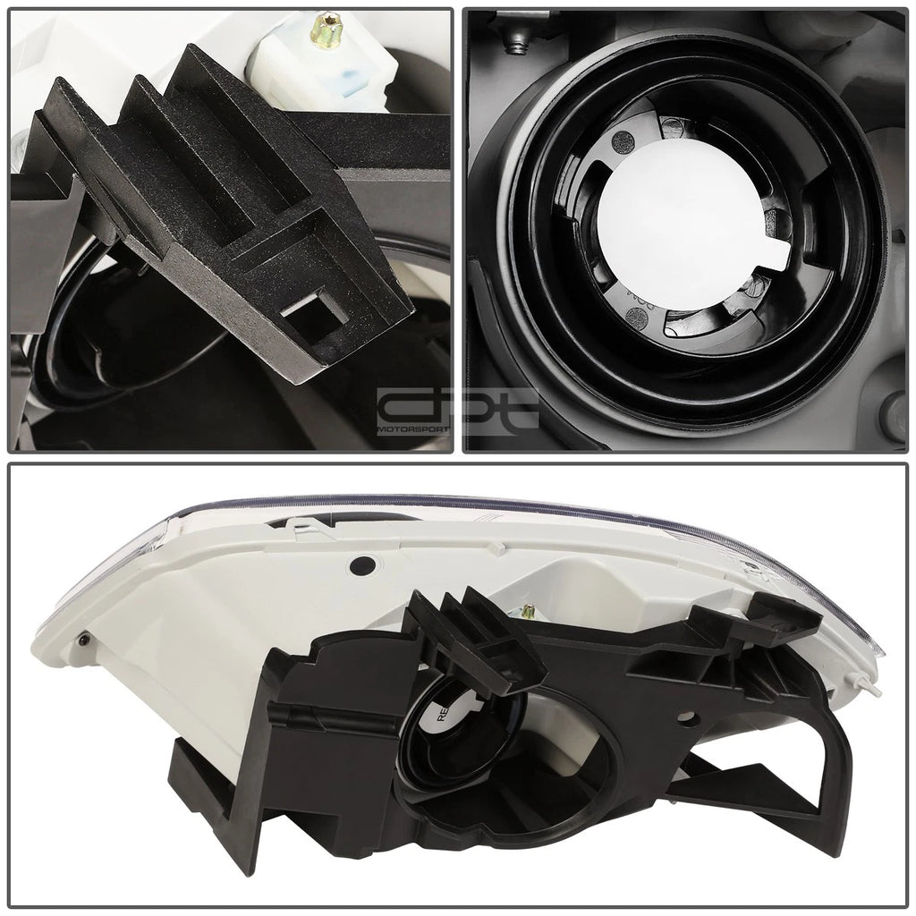 Headlight Headlamps for Chevy Cobalt Pontiac G5 Pursuit (2005–2010) Black Amber