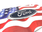 American Flag License Plate Cover Premium Color Wave for Ford Vehicles (All Years)