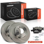 Front Disc Brake Rotors & Ceramic Pads for BMW E60 525i 2004–2007