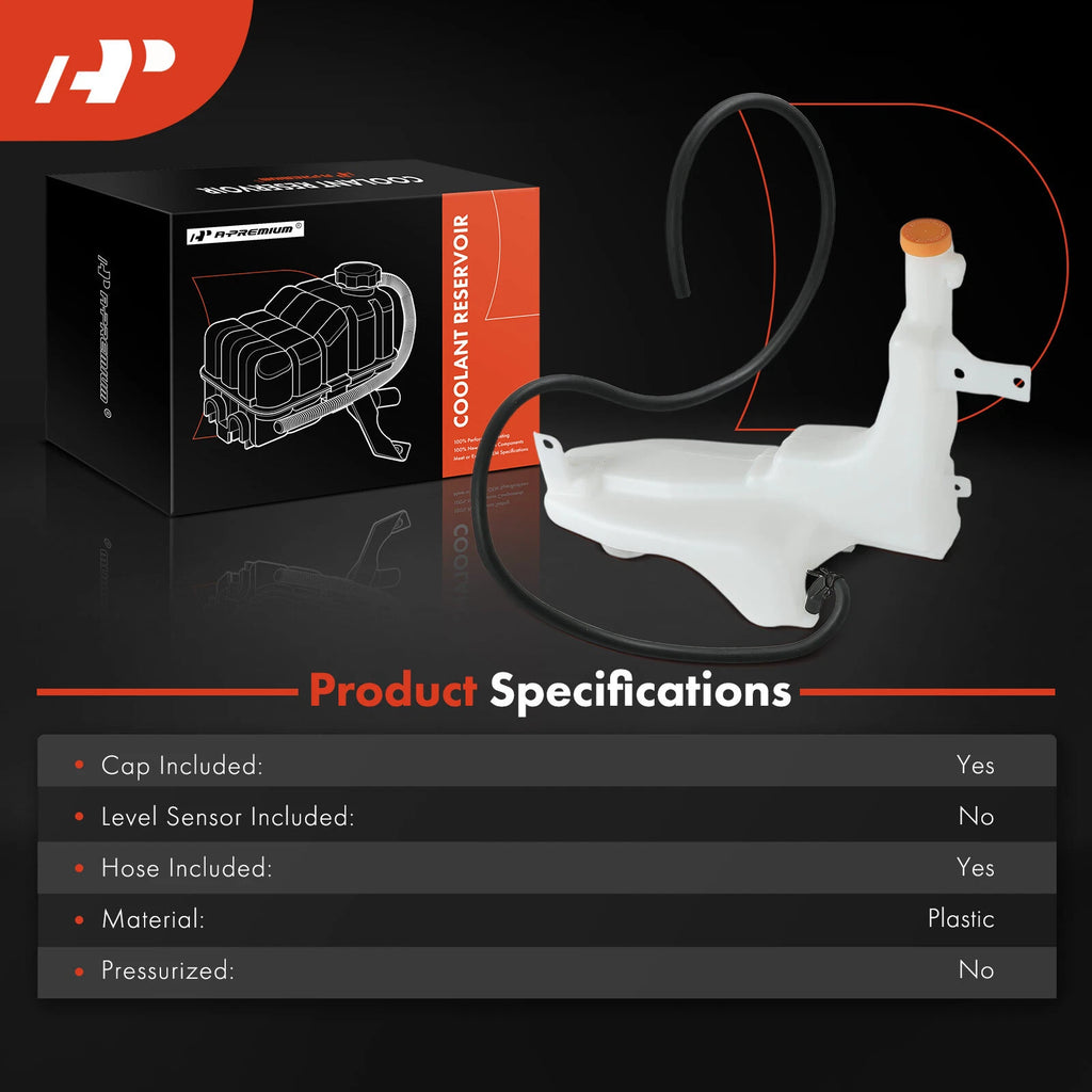 Engine Coolant Reservoir with Cap & Sensor for Infiniti Nissan Pathfinder