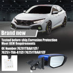 3 Pin Right Side Exterior Door Mirror Assembly for Honda Civic (2016–2021)