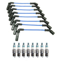 NGK 7mm Wire Set & Denso Iridium Spark Plug Kit for Sierra 2500 HD (2001–2007)