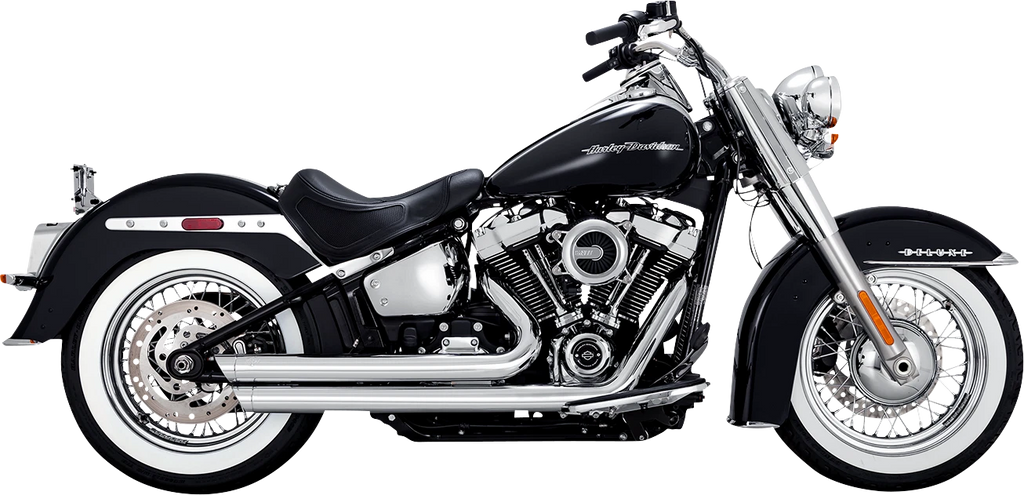 Vance & Hines Big Shots Chrome Exhaust for Harley Softail Touring (2018–2024)