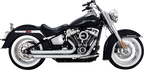 Vance & Hines Big Shots Chrome Exhaust for Harley Softail Touring (2018–2024)