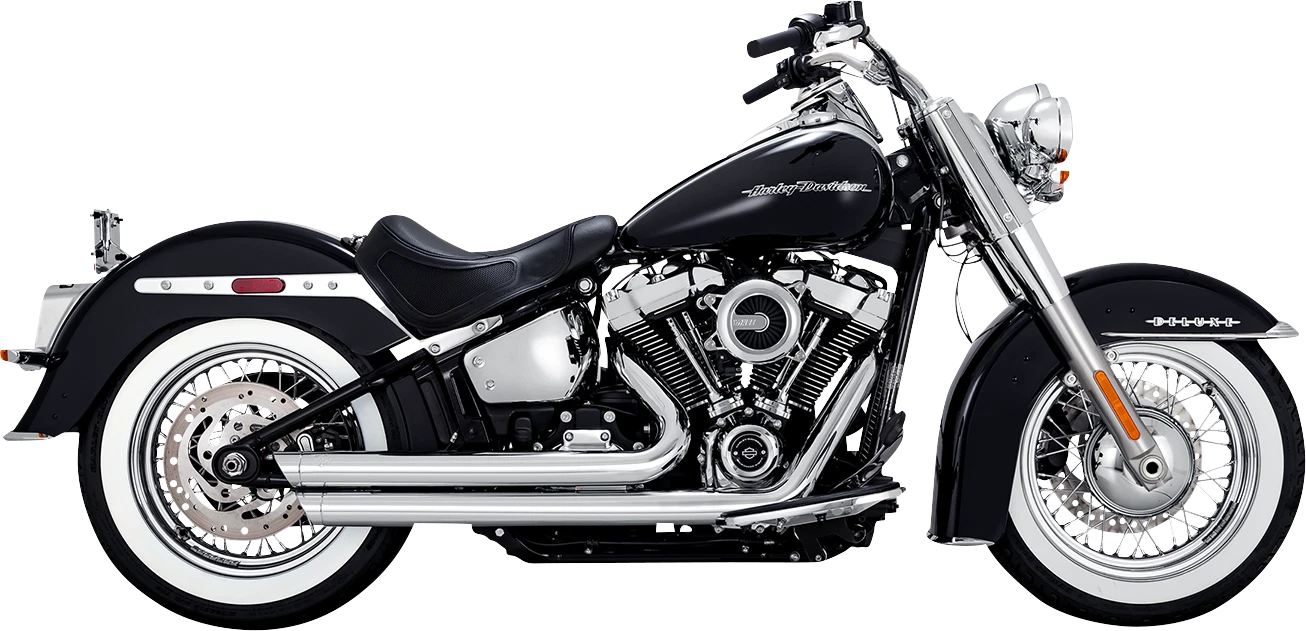 Vance & Hines Big Shots Chrome Exhaust for Harley Softail Touring (2018–2024)