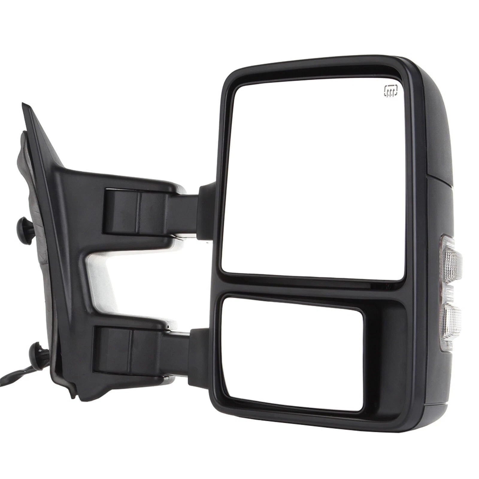 Left & Right Tow Mirrors for Ford F250/F350/F450 (1999–2007) Power Heated Smoke