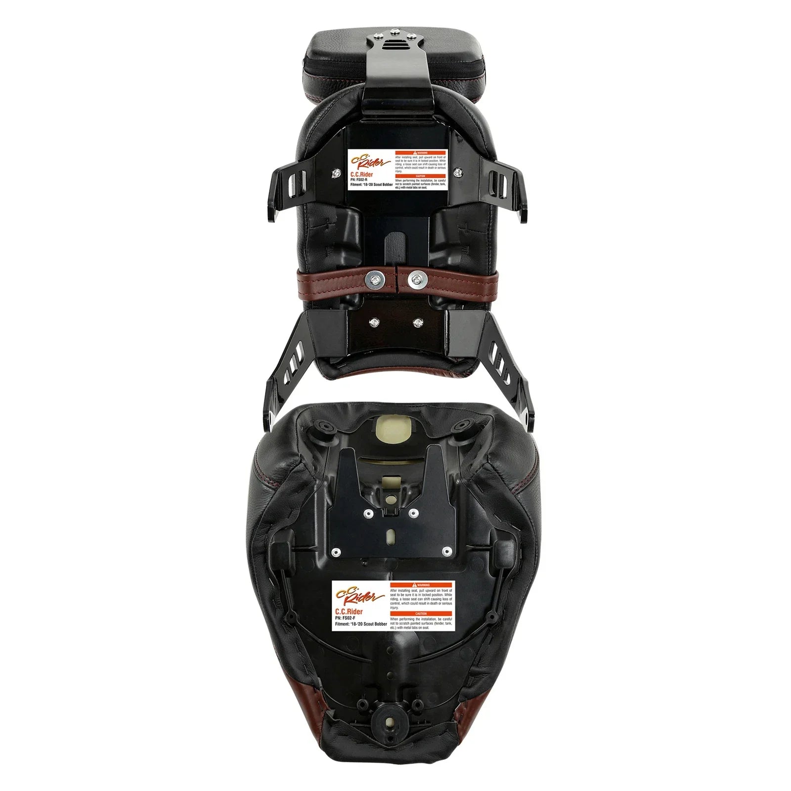 Driver & Passenger Seat Backrest Pad for Indian Scout Sixty (2018 - 2023)