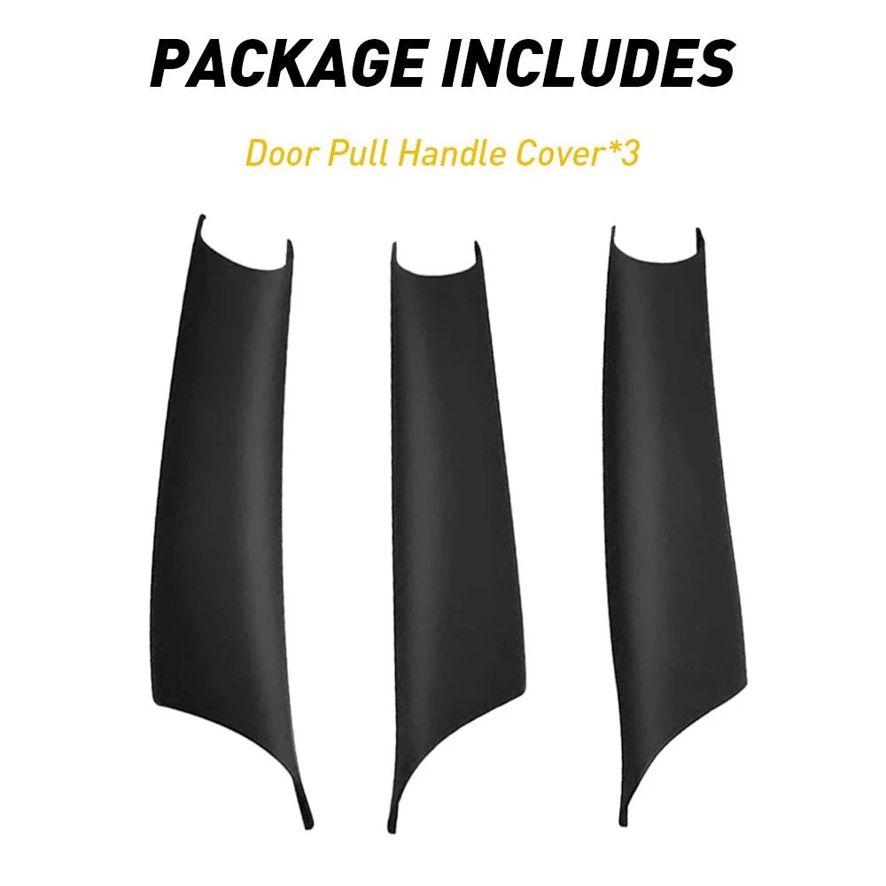 Set of 3 Inner Door Pull Handle Covers for BMW X5 X6 (2007–2013)