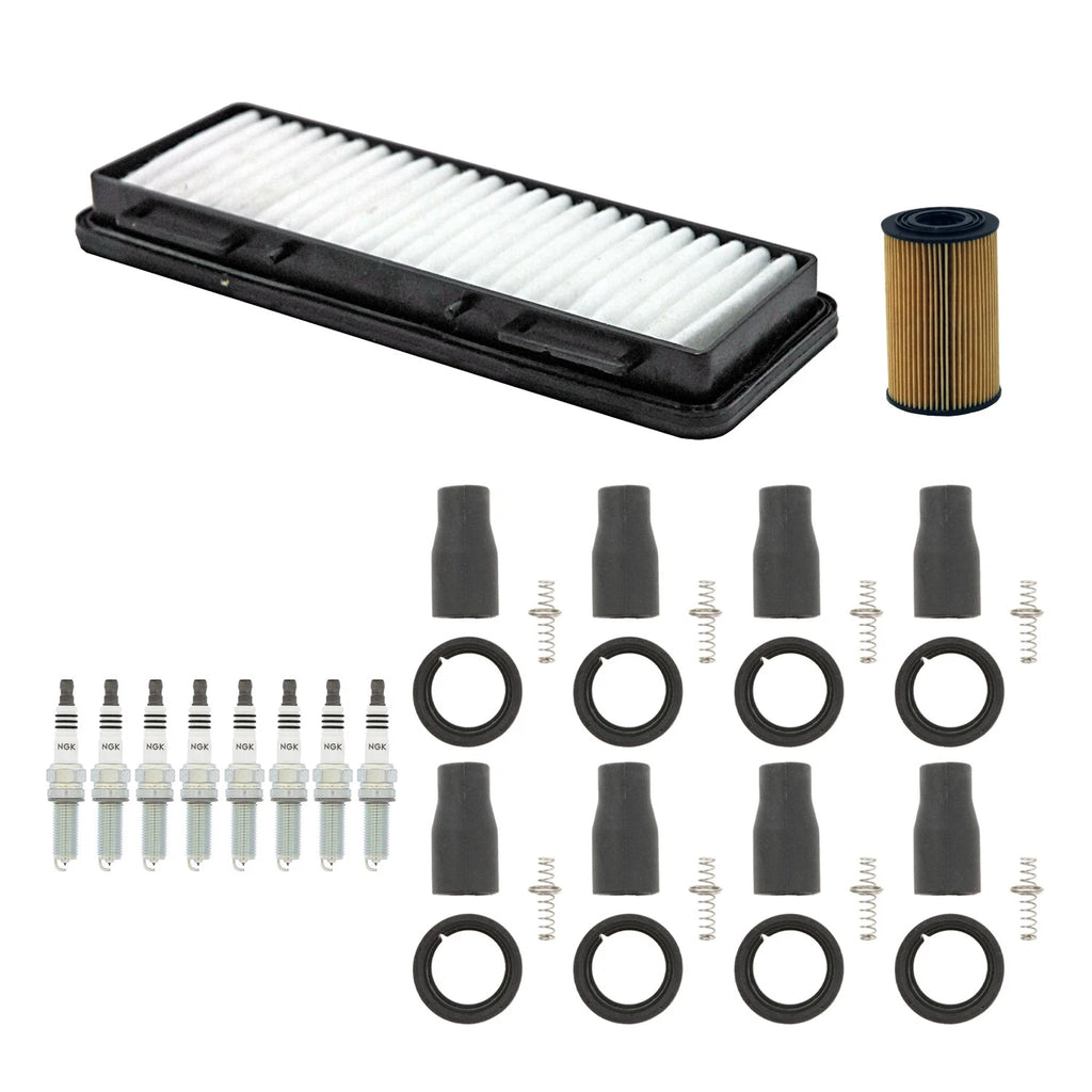 Tune Up Kit with NGK 8 Spark Plugs & Coil Boots for Equus Genesis K900 (2015–2016)