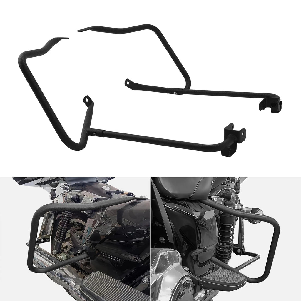 Saddlebag Bracket Guard Crash Bars for Harley Street Road Glide (2014–2023)