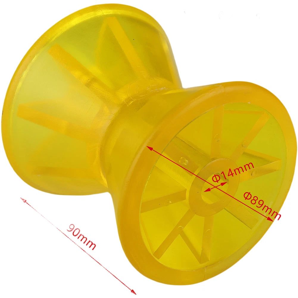 Bow Roller for Boat Trailer (Marine Use) - Yellow PVC 14mm