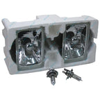 Rectangle 165mm x 100mm Crystal Headlights Lamp Halogen Conversion Kit H4 60/55w